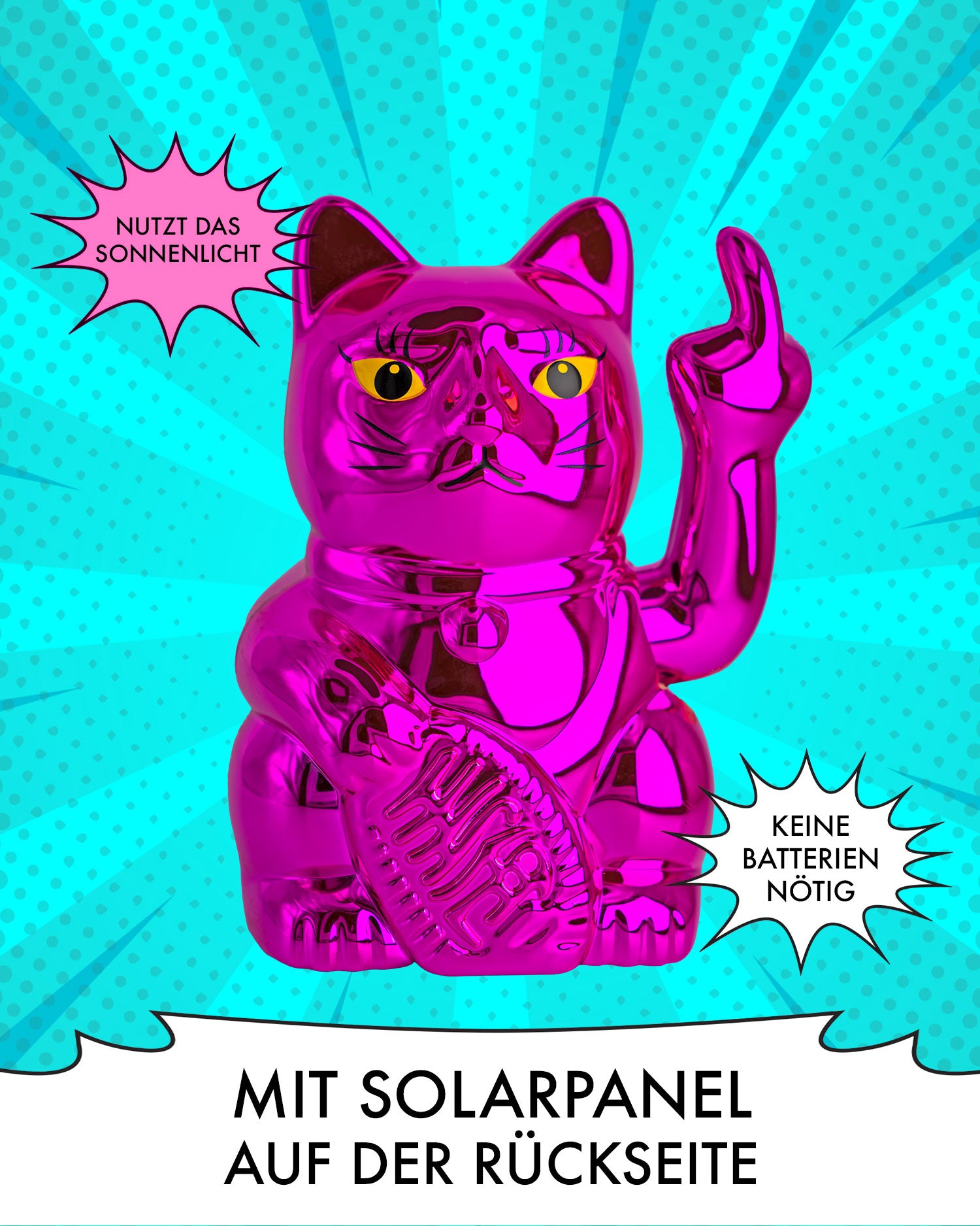 SOLAR CAT - METALLIC PINK