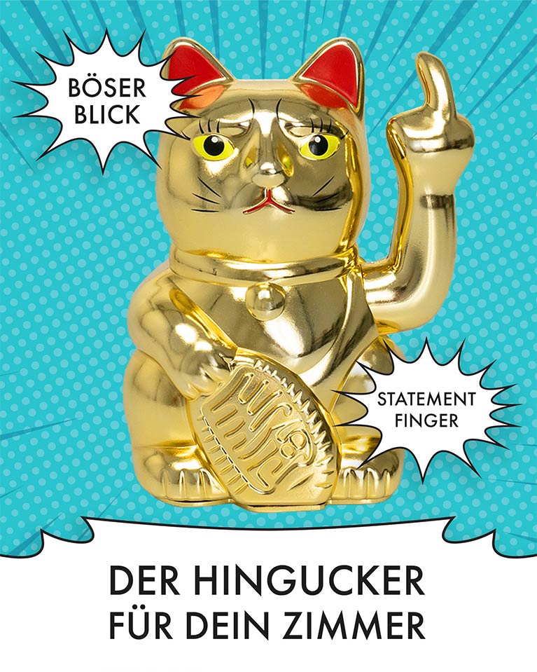 Angry Cat Winkekatze ▷ GOLD